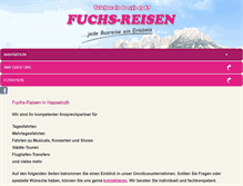Tablet Screenshot of fuchs-reisen.de